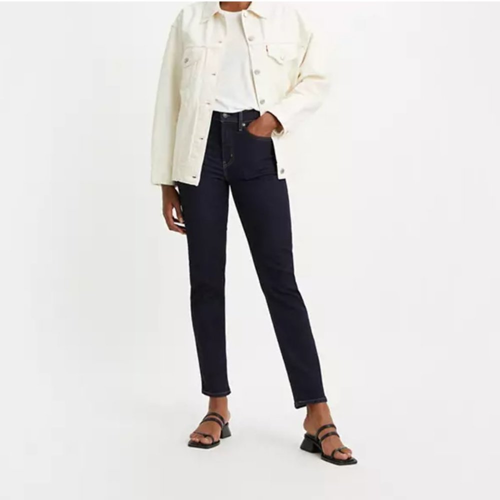 Levi's® Premium 724 HIGH RISE SLIM STRAIGHT WOMEN'S JEANS, Size 30, inseam 30